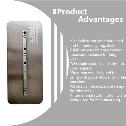 VANSE OEM সাইজ ফুটপাথ ইঞ্জিনিয়ারিং ব্লেড ফিনিশিং কংক্রিট ট্রোয়েল ব্লেড কংক্রিট পলিশিং ব্লেড পাওয়ার ট্রওয়েলের জন্য